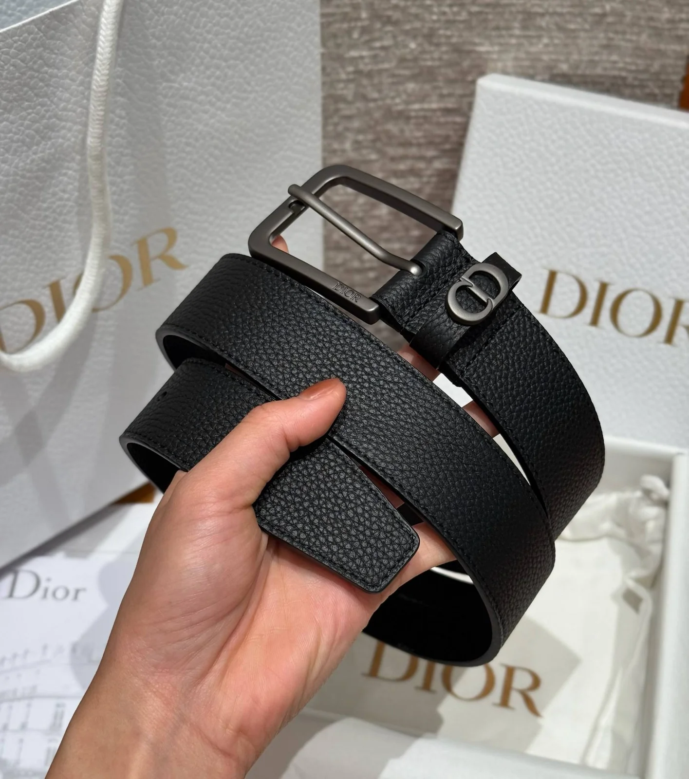 Чоловічий ремінь - Dior